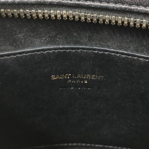 Saint Laurent Cabas Leather Handbag Black - Picture 10 of 10
